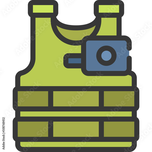 Video Tactical Vest Icon