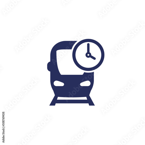 train arrival time, subway schedule icon