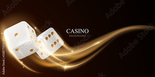 VIP vector illustration of a casino game background with playing equipment.