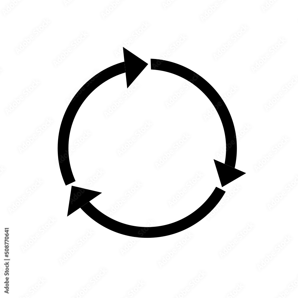recycle arrow with simple design recycle arrow with simple design