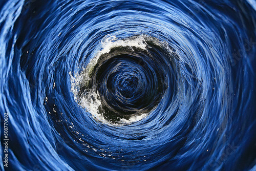 Photography abstract background whirlpool water circle