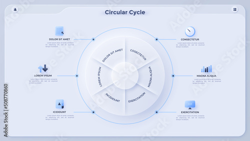 Modern Infographic Vector Futuristic Template