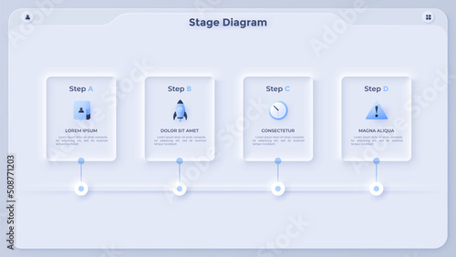 Modern Infographic Vector Futuristic Template