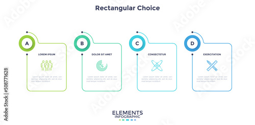 Modern Infographic Vector Futuristic Template