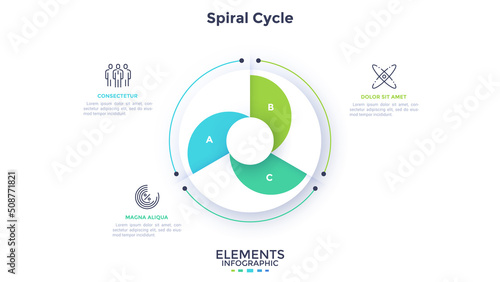 Modern Infographic Vector Futuristic Template