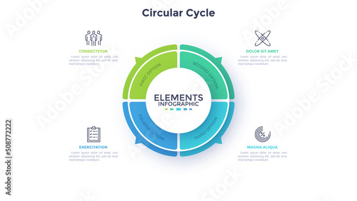Modern Infographic Vector Futuristic Template