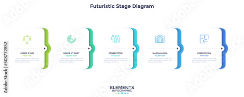 Modern Infographic Vector Futuristic Template