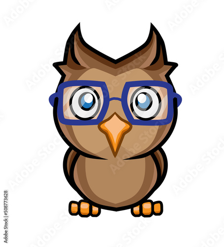 owl geek cartoon