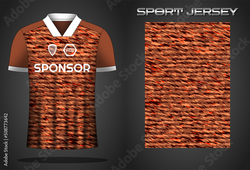 Soccer sport shirt jersey design template