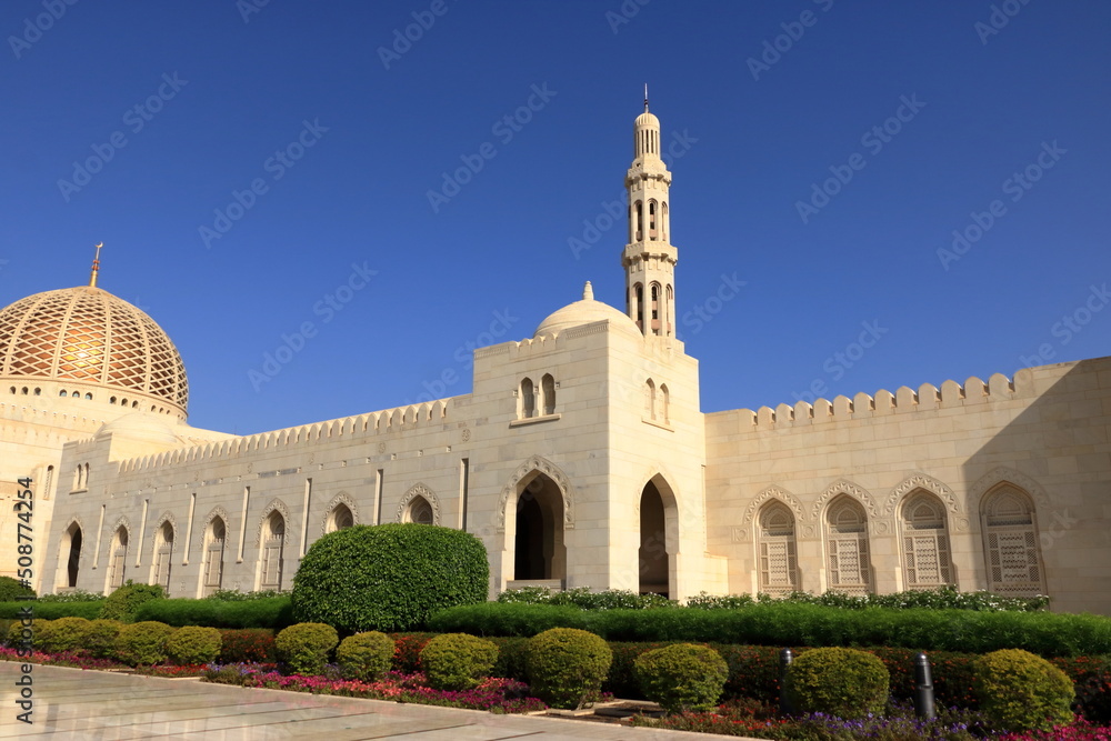 Sultan Qaboos Grand Mosque in Muscat in Oman