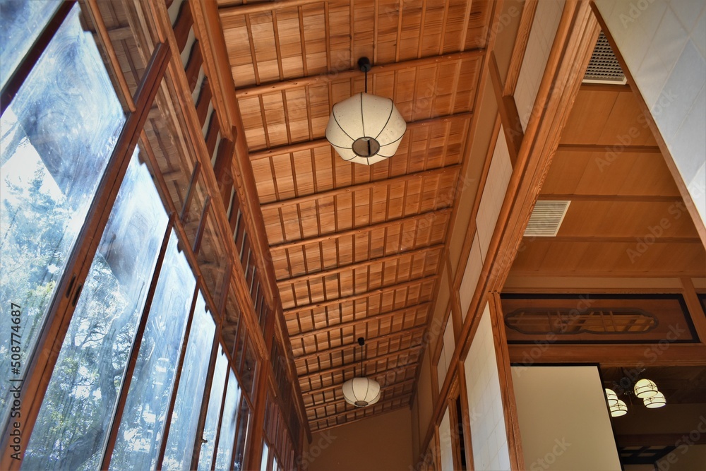 Obraz premium 日本建築、昭和建築､木造､重要文化財,名勝