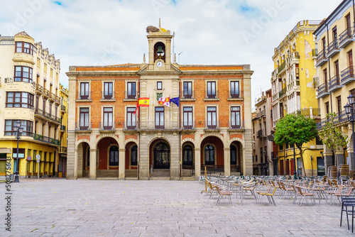 Zamora Town Hall in the square of the old city, Castilla Spain. photo