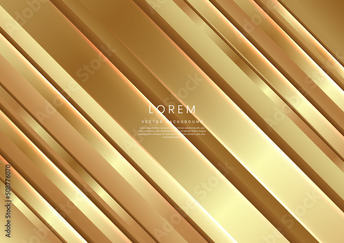 Abstract gold stripe lines diagonal sparkle. Luxury style.