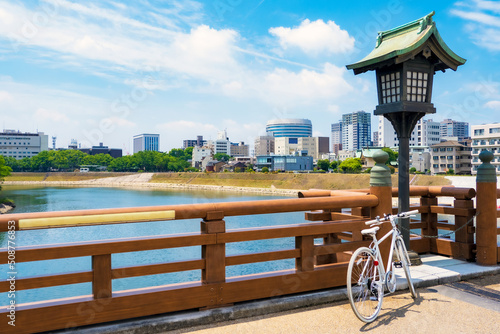 Tableau sur toile Landscape of Okayama prefecture in Japan