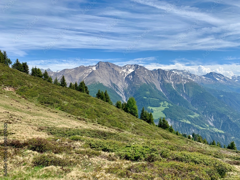Berglandschaft in der Aletsch Arena auf der Riederalp Berglandschaft in der Aletsch Arena auf der Riederalp