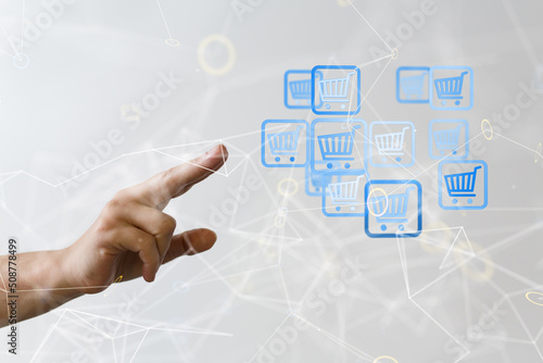 Shopping Cart Flat Design E...