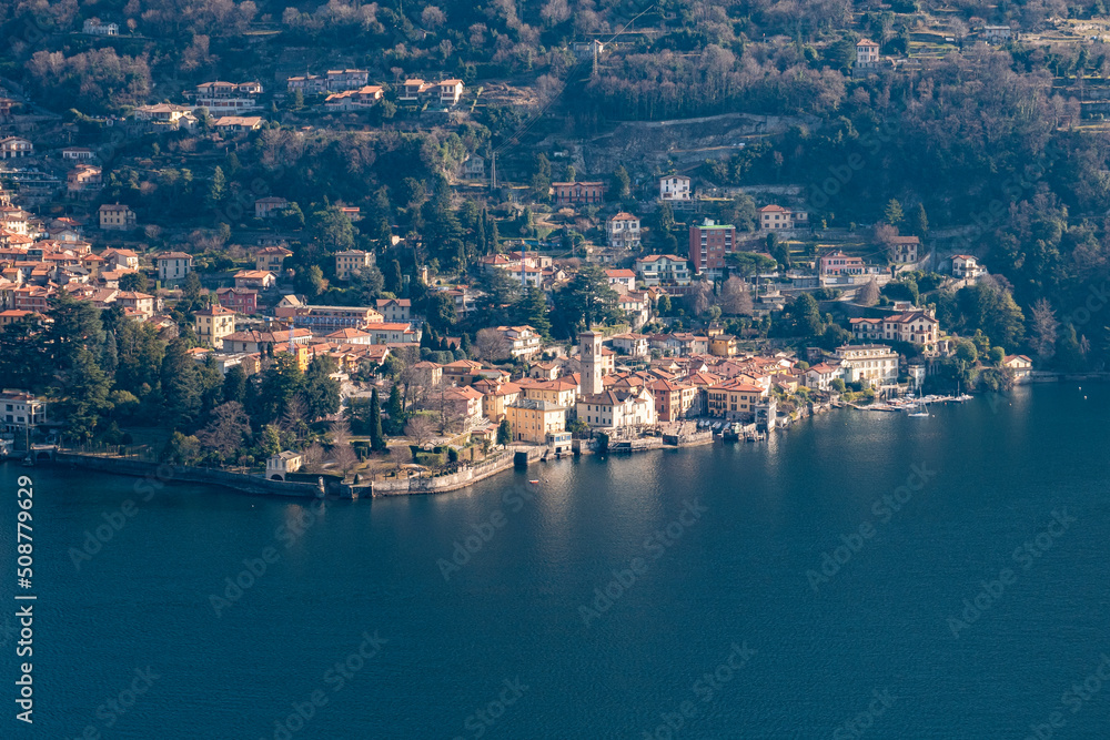 View of Torno a village of Lake Como