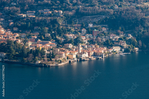 View of Torno a village of Lake Como
