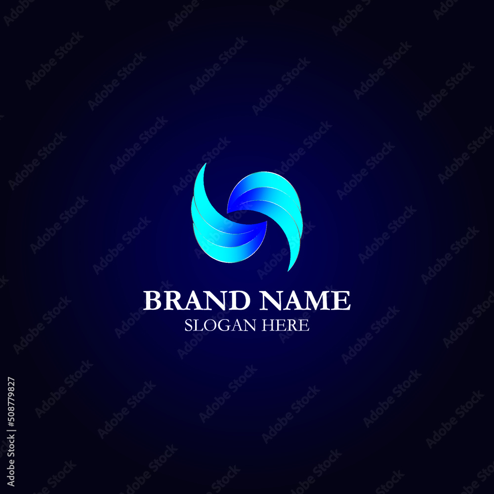 simple vector 3d logo example simple vector 3d logo example