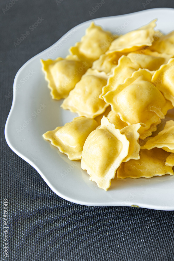 ravioli fresh healthy meal food snack on the table copy space food background rustic top view ravioli fresh healthy meal food snack on the table copy space food background rustic top view