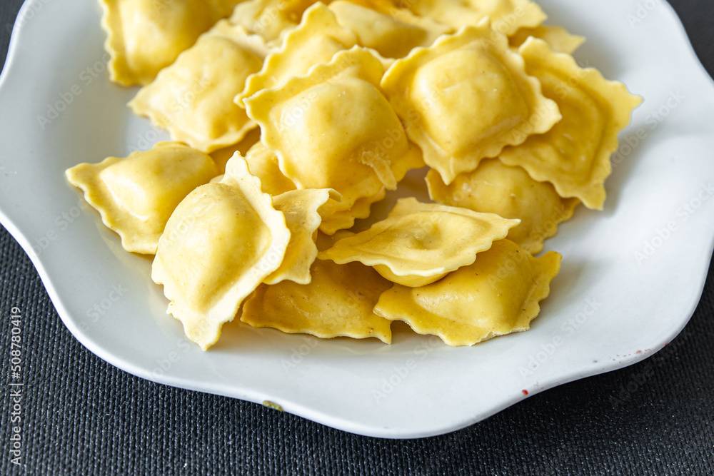 ravioli fresh healthy meal food snack on the table copy space food background rustic top view ravioli fresh healthy meal food snack on the table copy space food background rustic top view