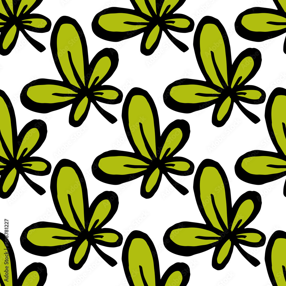 leaves round seamless background vector. floral pattern for textiles, interior design leaves round seamless background vector. floral pattern for textiles, interior design