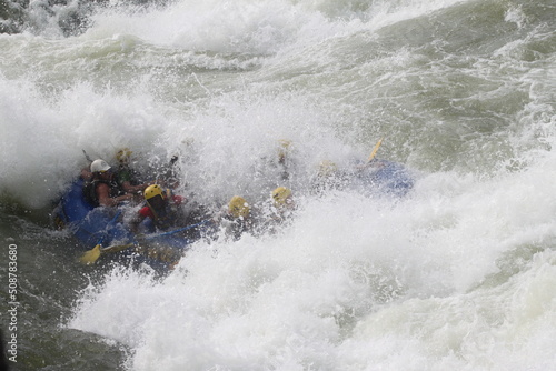 Extreme whitewater rafting in Jinja, Uganda photo