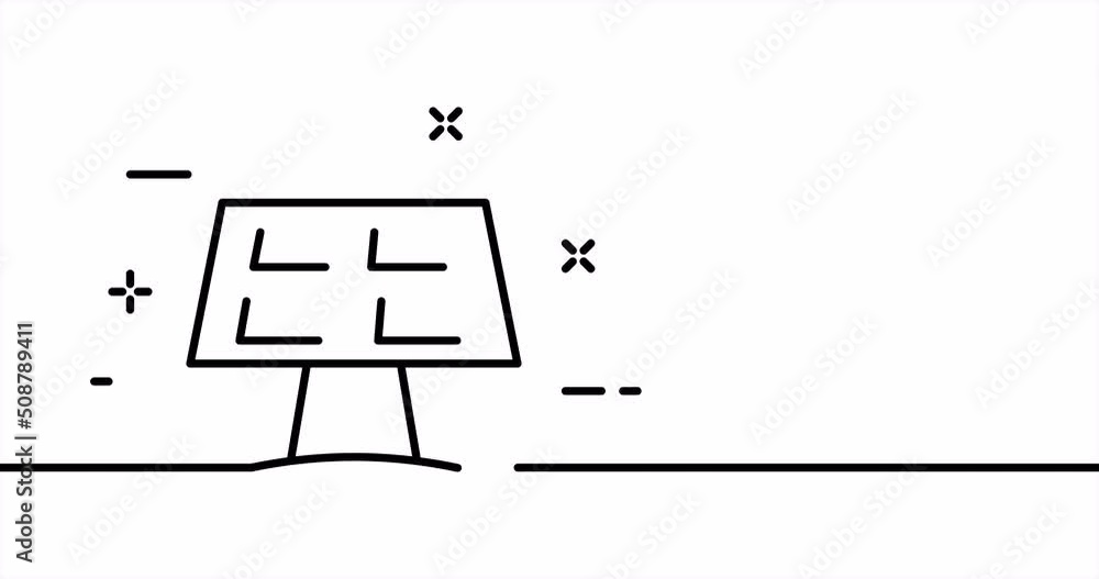 Solar battery. Green energy, eco, save the nature, renewable