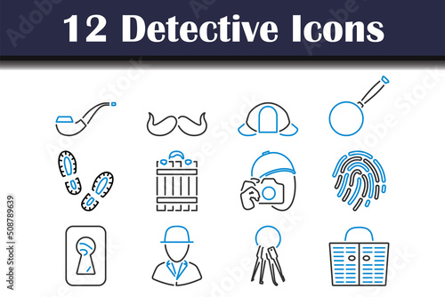 Detective Icon Set