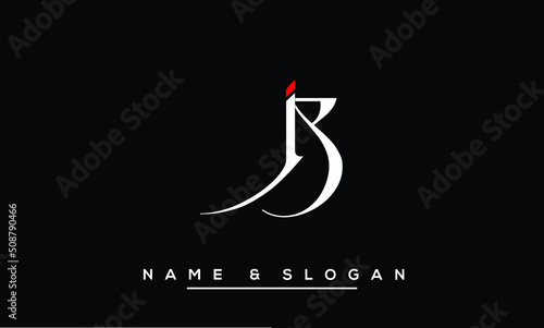 JB,  BJ,  J,  B    Abstract  Letters  Logo  Monogram