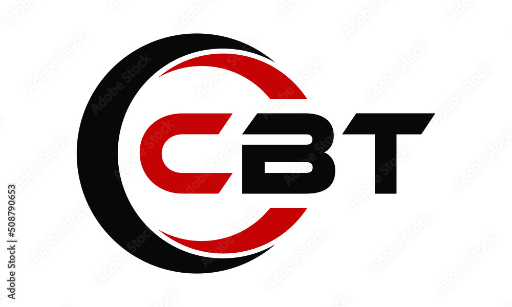 CBT swoosh three letter logo design vector template | monogram logo ...