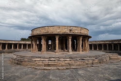 Chausath Yogini Mandir, Mitaoli, Gwalior, Madhya Pradesh. This design of this temple is supposedly inspiration for Indian Parliament.