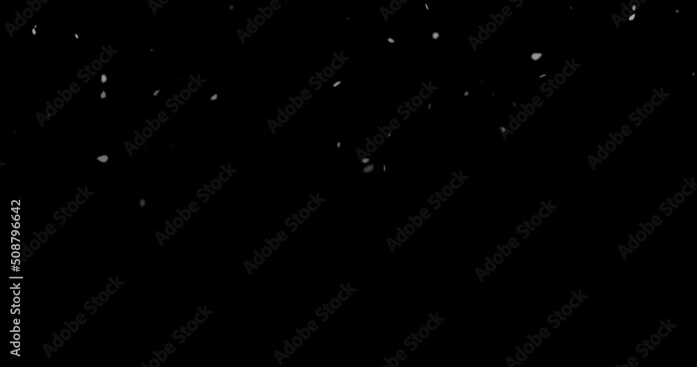 falling snowflakes for video overlay falling snowflakes for video overlay