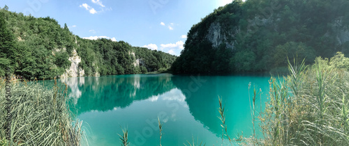 lake in the mountains in summer