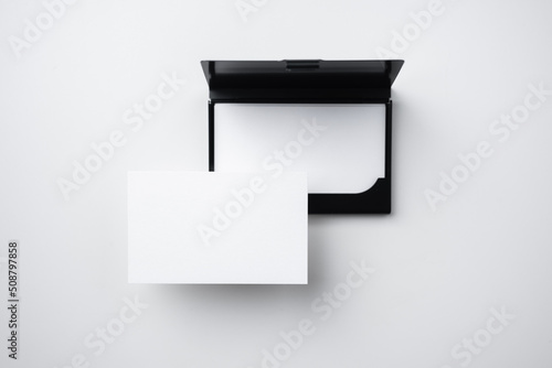 business card case isolated on white background