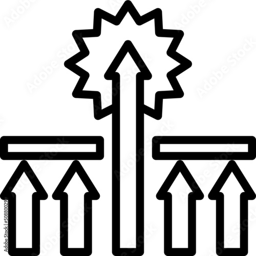 beyond modern line style icon