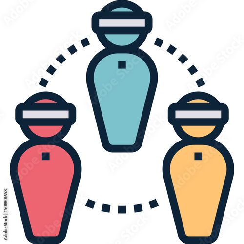 metaverse outline style icon