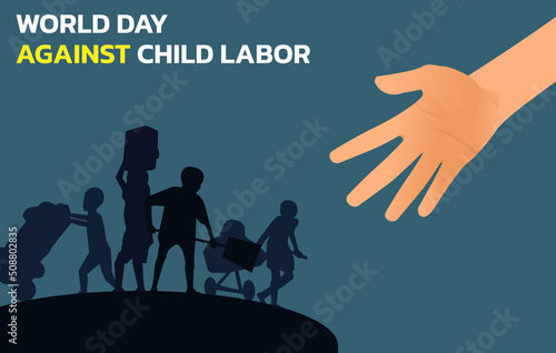 World day against child labour,stop child labour in world.