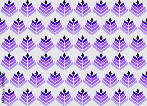 seamless gorgeous bunch with digital textile design with botanical flower green leaves gold ornament geometric border liana