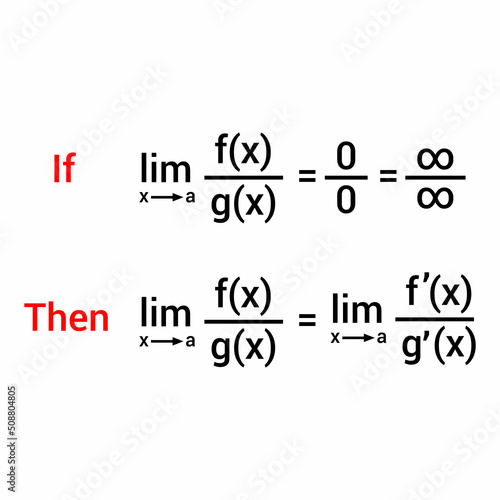 l'hôpital's rule formula in mathematics