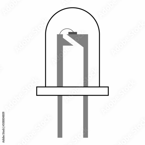 light emitting diode (LED) electrical symbol