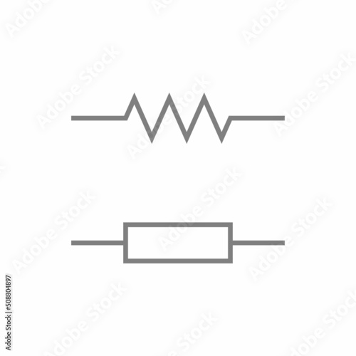 two different symbol of fixed resistor
