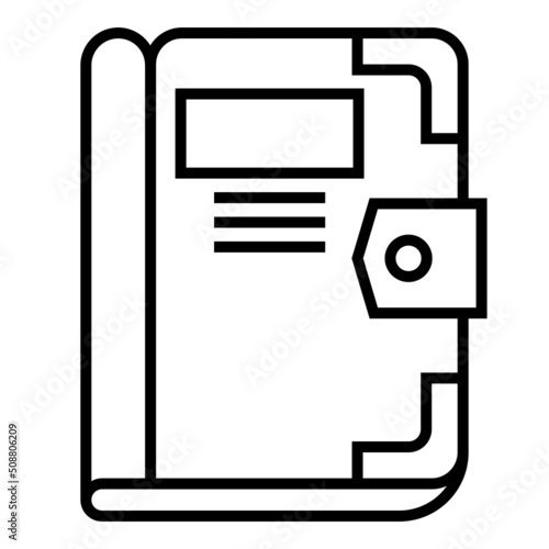chapter book icon on transparent background
