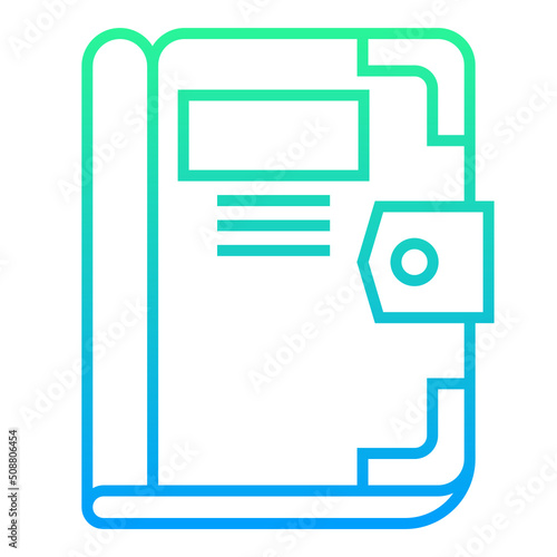 chapter book icon on transparent background