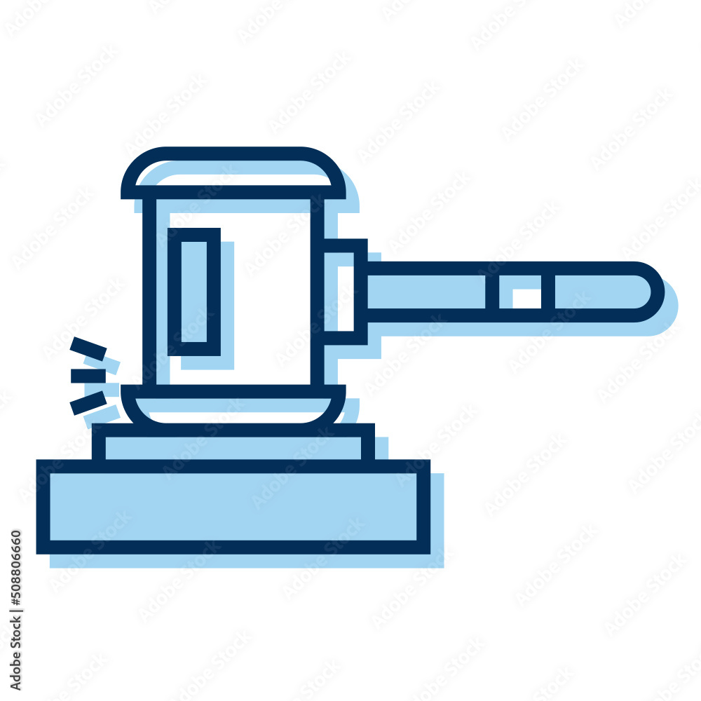 court hammer icon on transparent background court hammer icon on transparent background