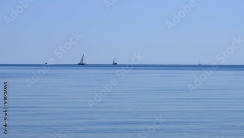Yacht Sailing on Baltic Sea