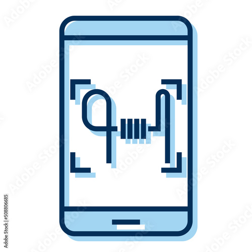 digital signature icon on transparent background