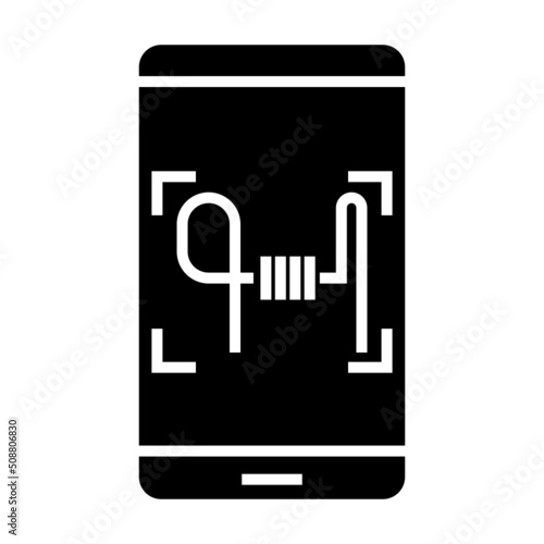 digital signature icon on transparent background