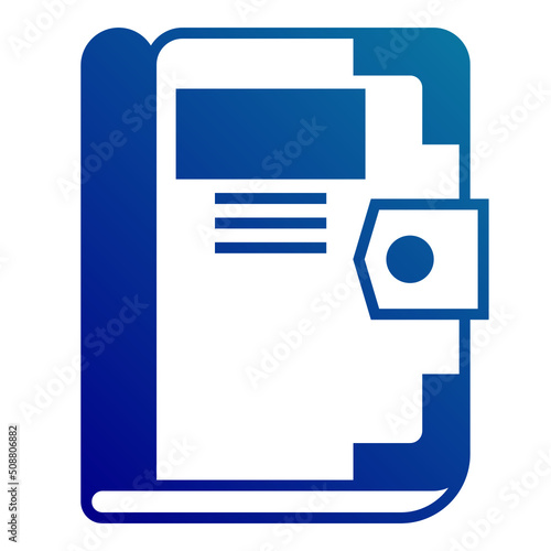 chapter book icon on transparent background