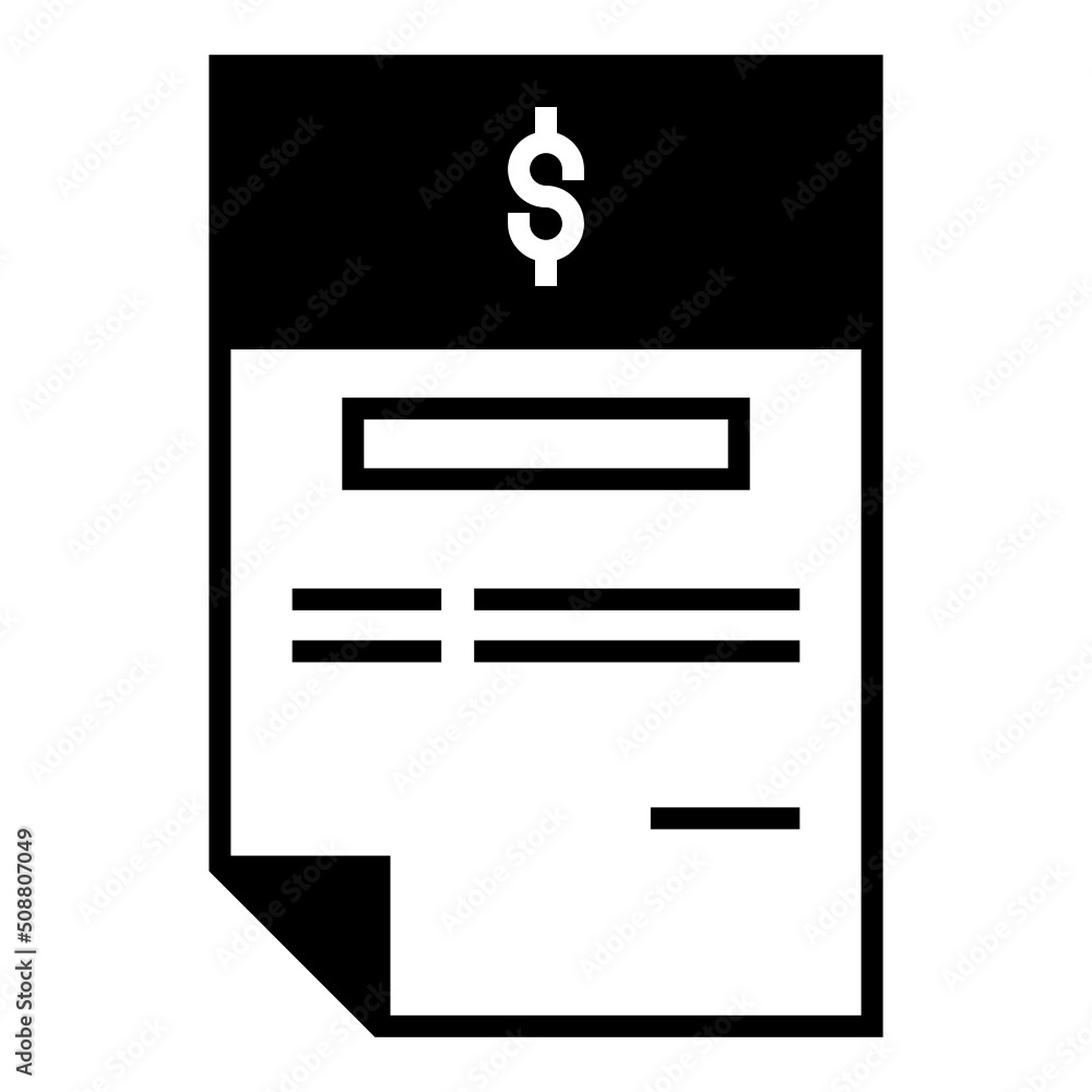 tax letter icon with transparent background tax letter icon with transparent background